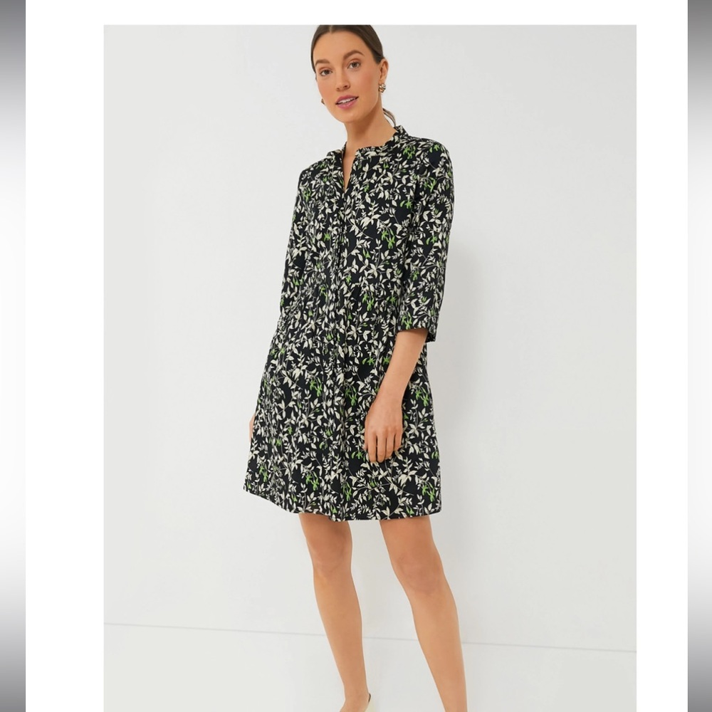 Tuckernuck  Verdant Iris Royal Shirt Dress